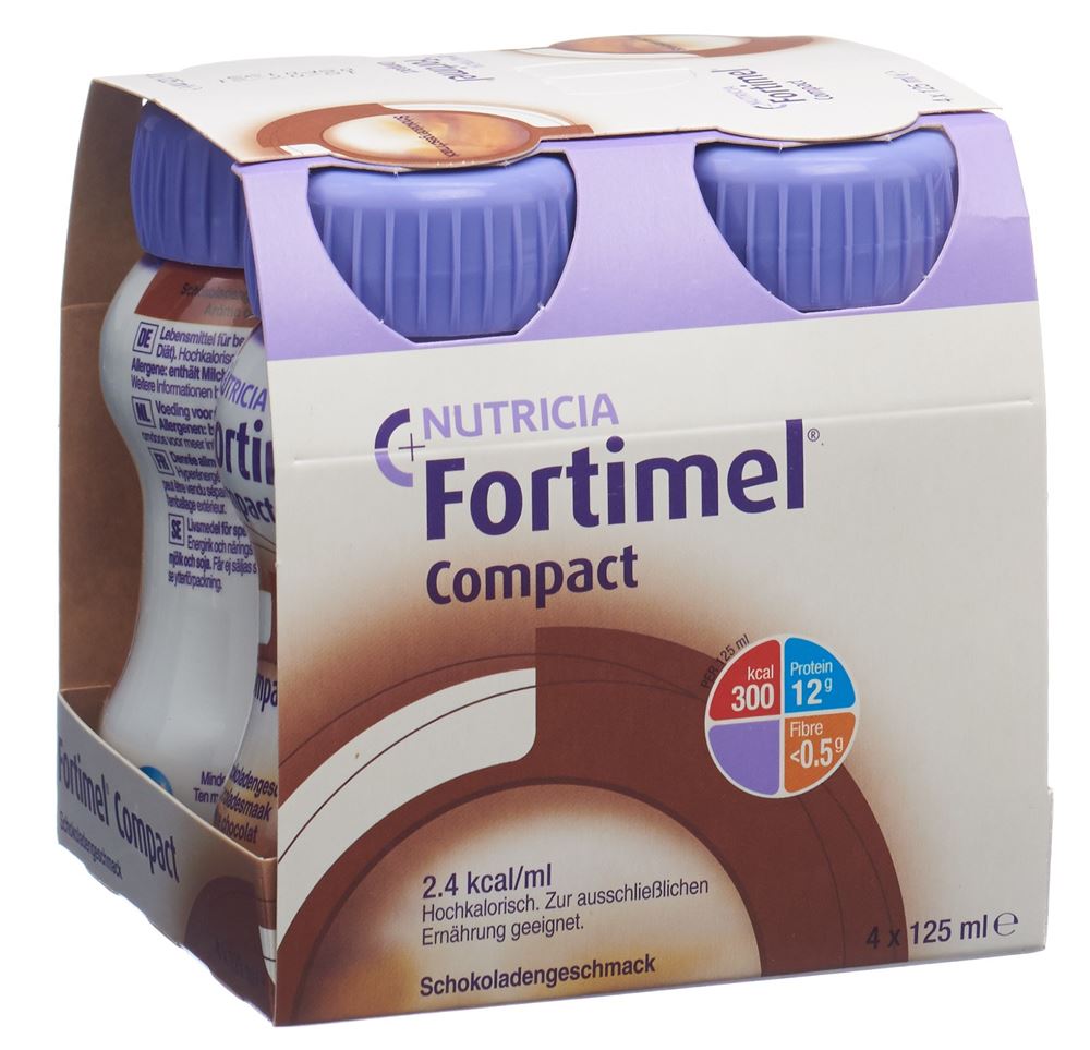 Fortimel Compact 2.4 kcal Schokolade 4 Fl 125 ml