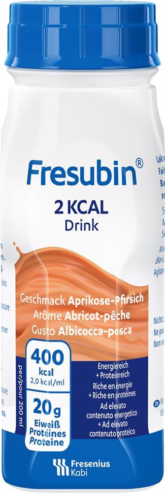 Fresubin 2 kcal Drink Aprikose-Pfirsich 4 Fl 200 ml