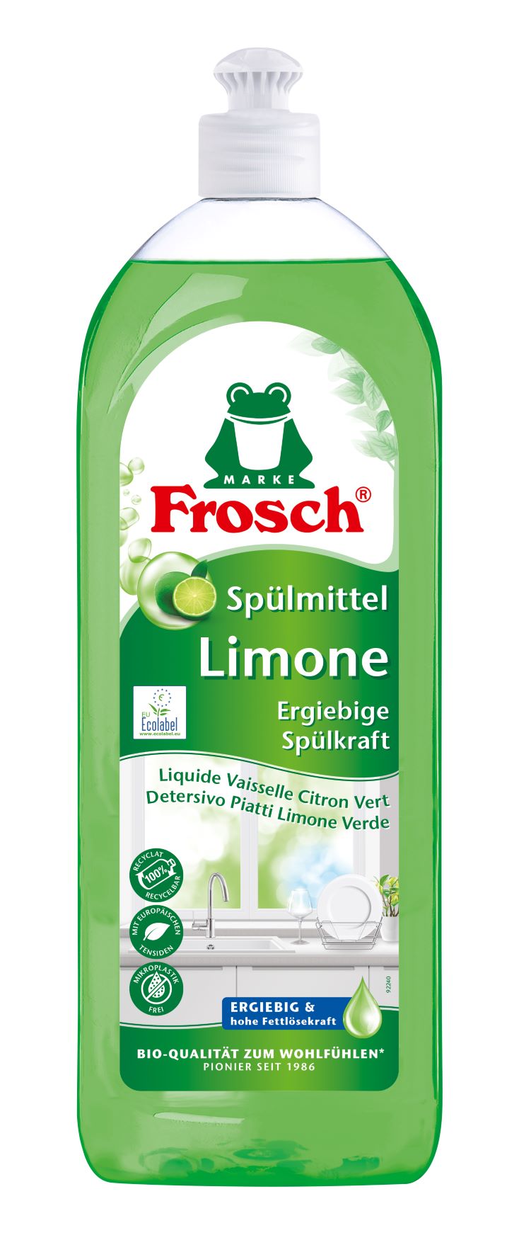 Frosch Spülmittel Limone Fl 750 ml