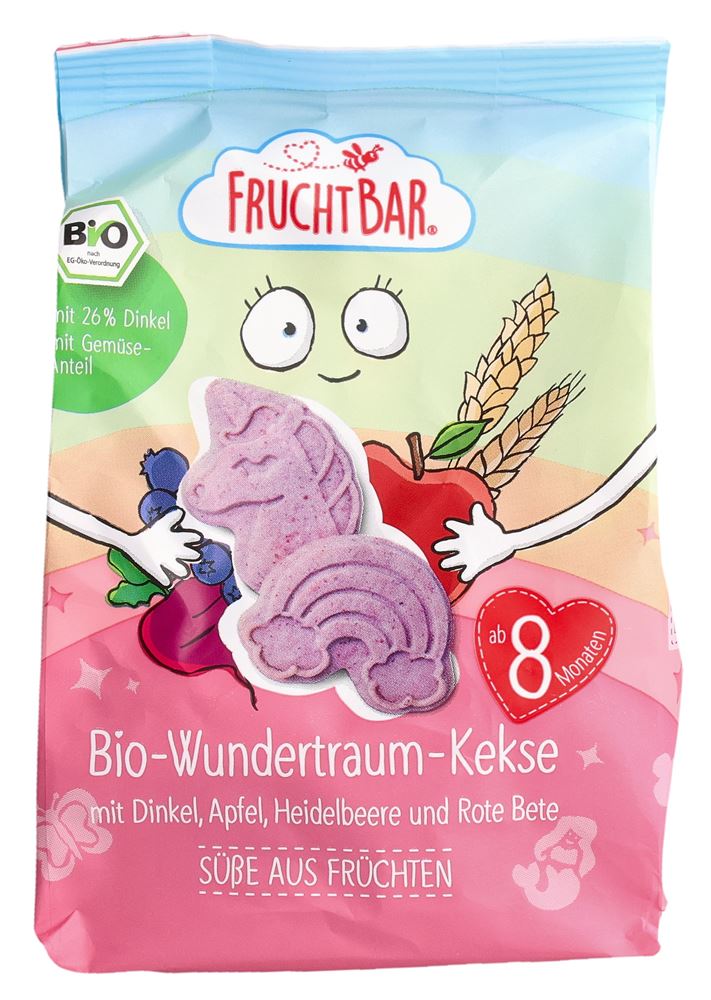 Fruchtbar Wundertraum-Kekse Bio Dinkel Apfel Heidelbeere Btl 100 g