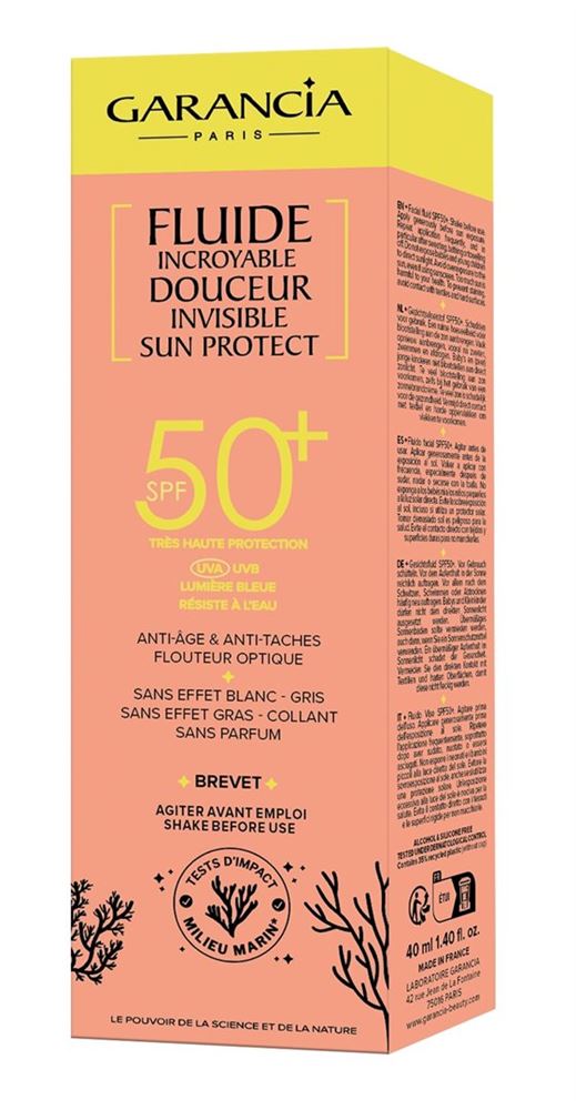 Garancia Solaire Fluide Visage Spf50+ 40 ml