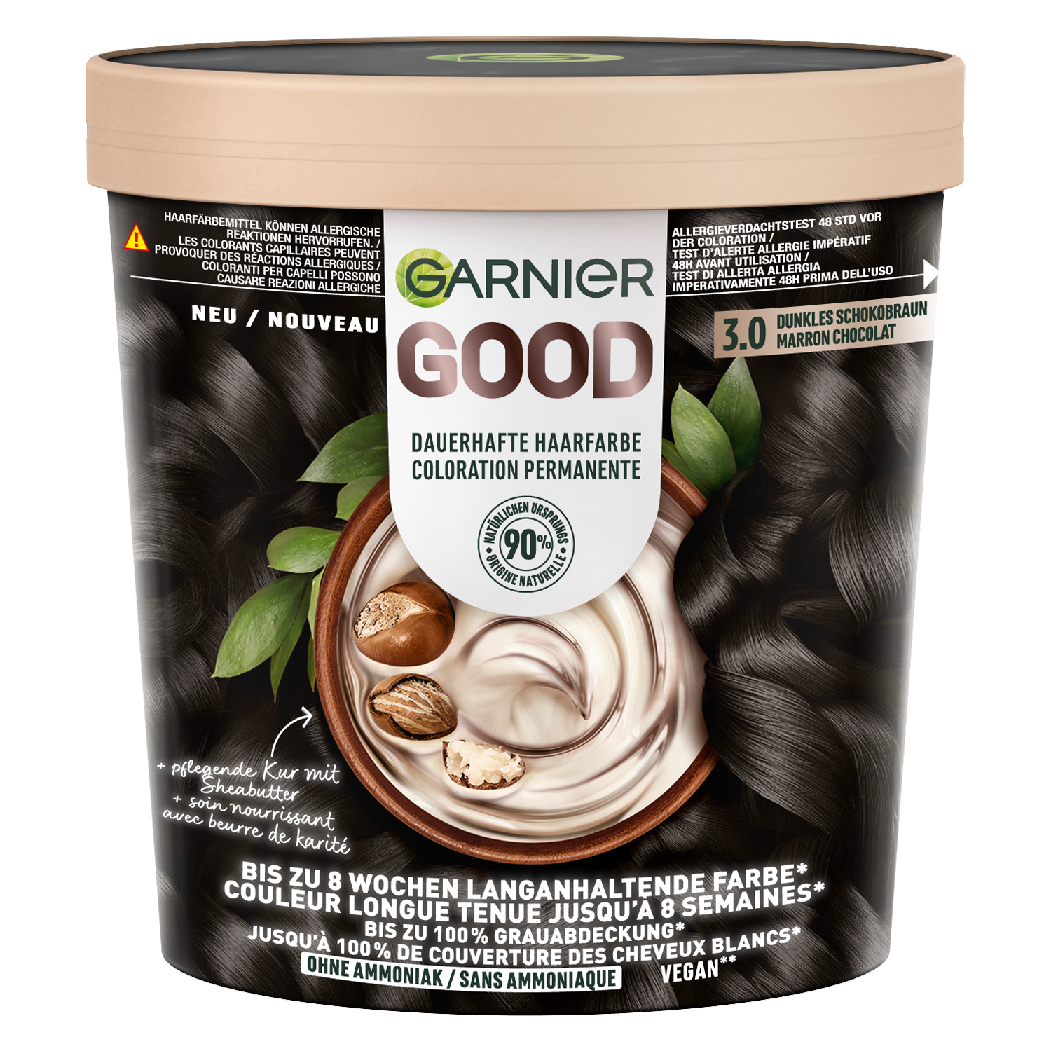 Garnier Good Color permanent 3.0 Dark Chocolate Brown Tb