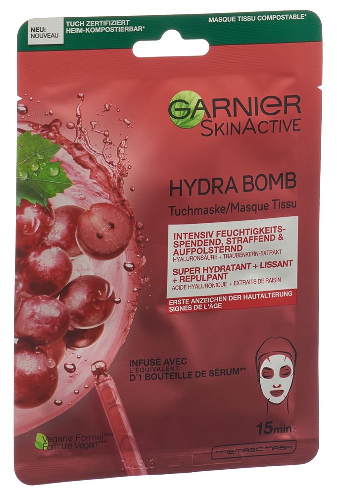 Garnier Tuchmaske Hydra Bomb 28 g