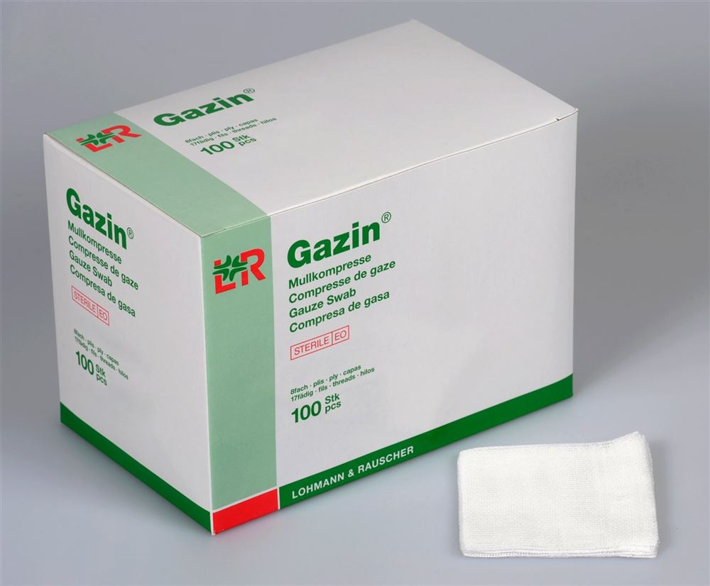 Gazin Mullkompressen 10x10cm 16-fach steril 10 x 10 Stk