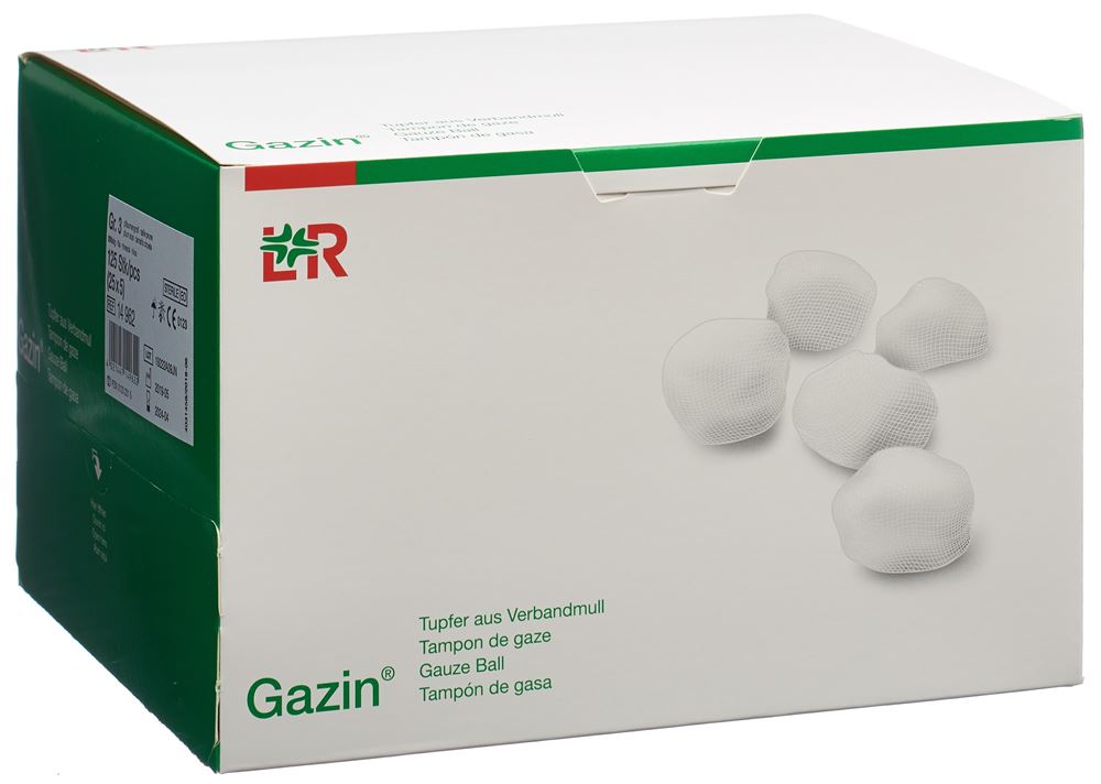 Gazin Tupfer aus Verbandmull Gr3 20-fädig steril 25 x 5 Stk