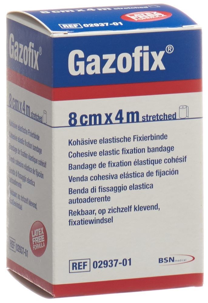 Gazofix kohäsive Fixierbinde 8cmx4m hautfarben latexfrei