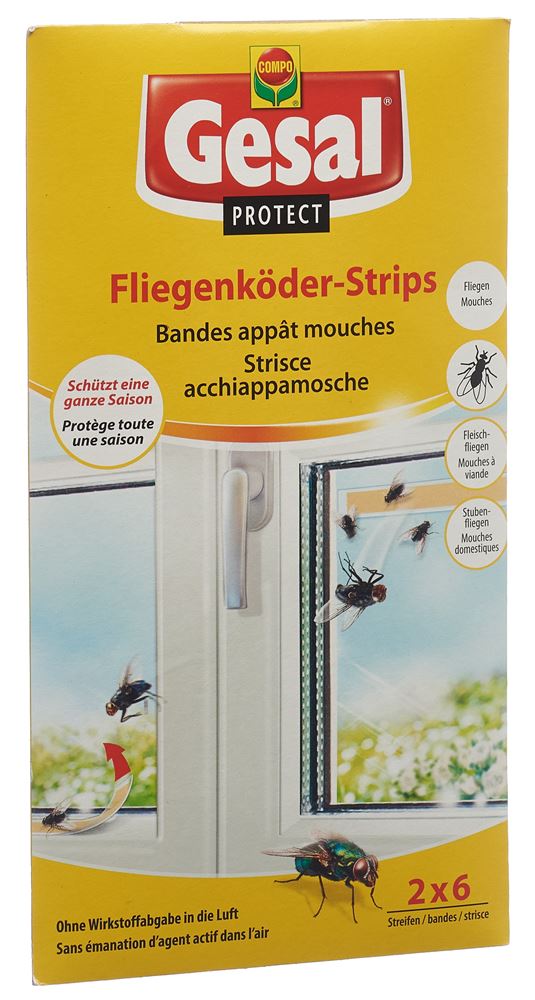 Gesal Protect Fliegenköder-Strips 2 x 6 Stk