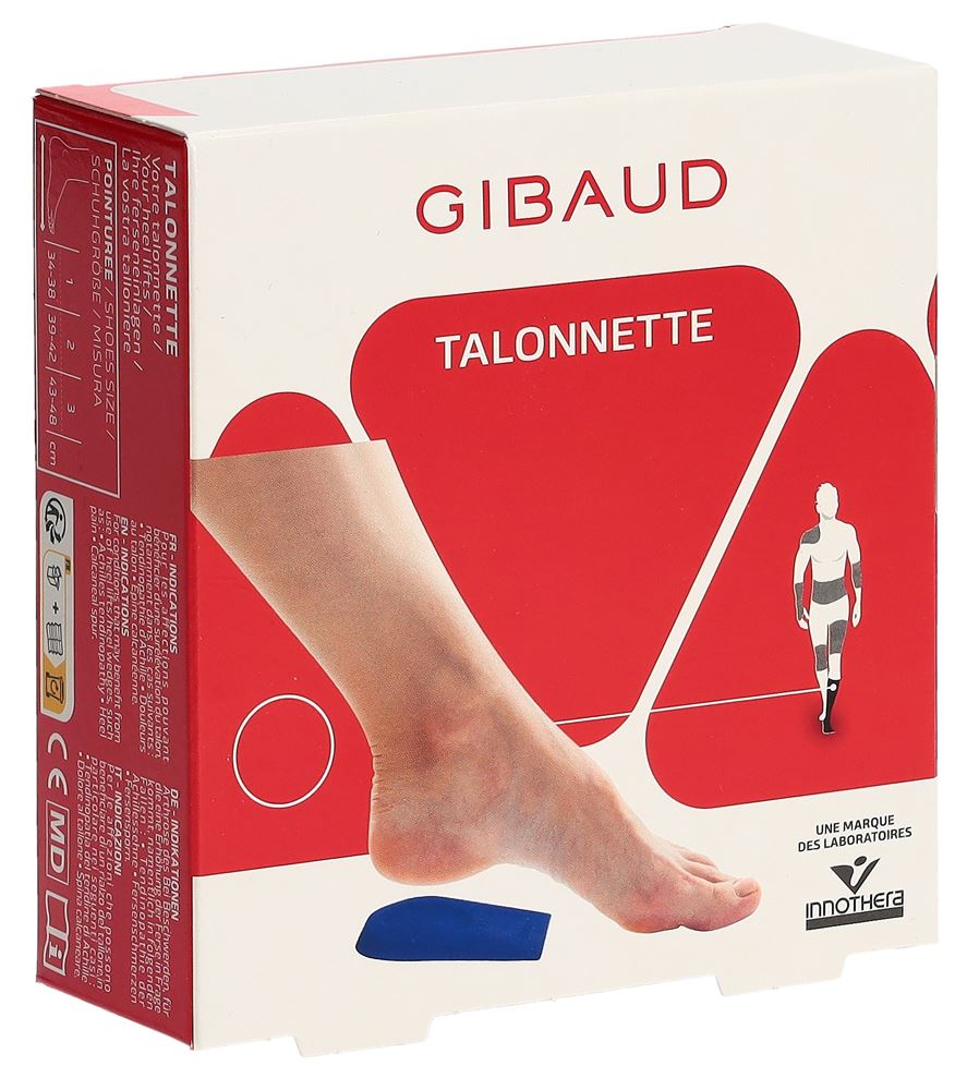 Gibaud Ferseneinlagen Gr2 39-42 Silikon blau 1 Paar