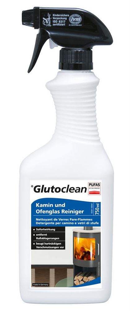 Glutoclean Kamin+Ofenglas Reiniger Fl 750 ml