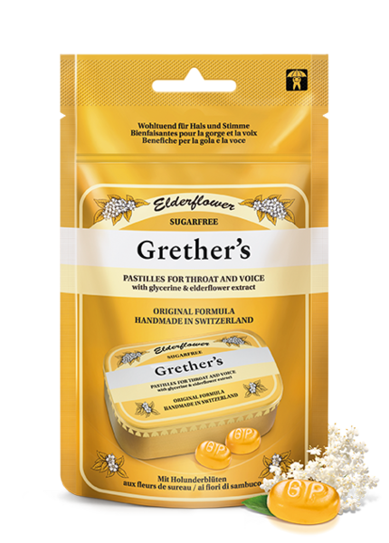 Grethers Elderflower Pastillen ohne Zucker Btl 110 g