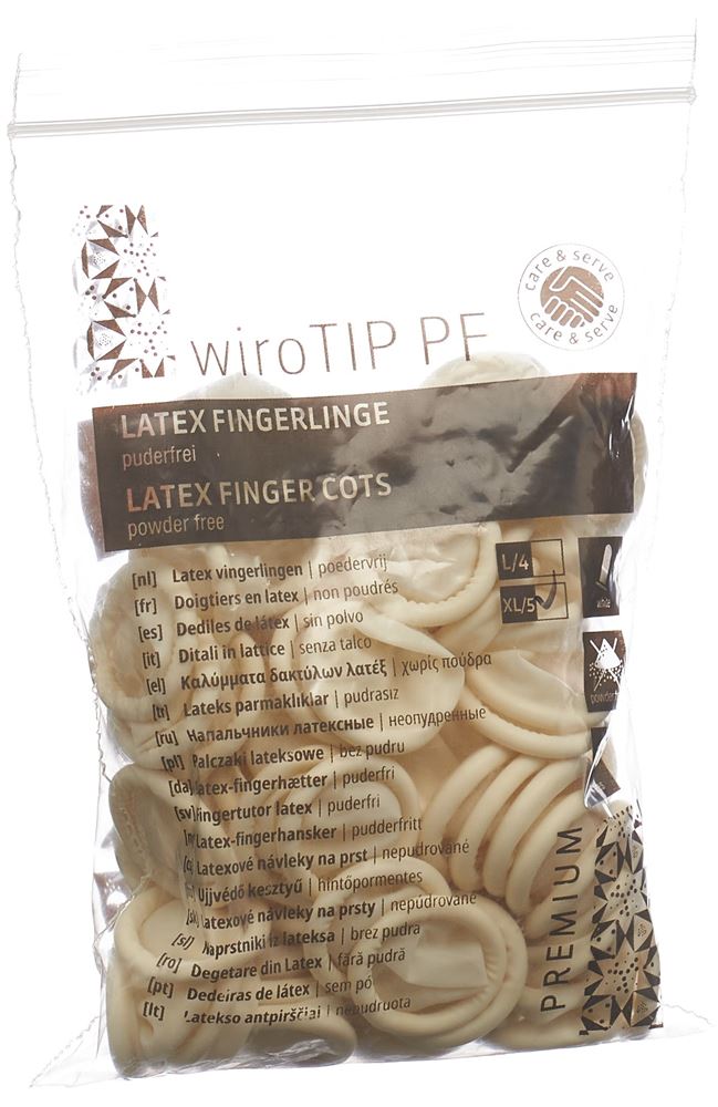 Gribi Fingerlinge Latex XL puderfrei unsteril Btl 100 Stk