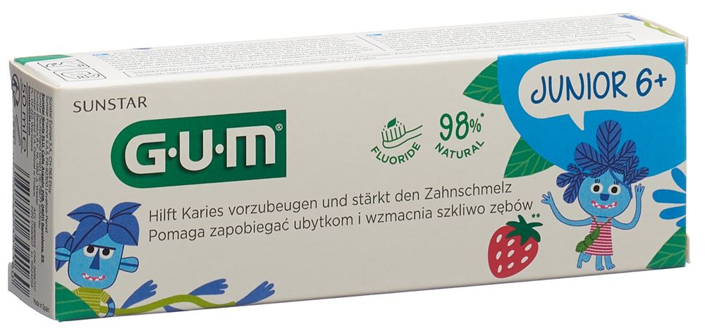 GUM Junior Zahngel 6+ Jahre Erdbeere 50 ml