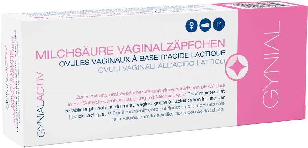 Gynial Activ Milchsäure Vaginalzäpfchen 14 Stk