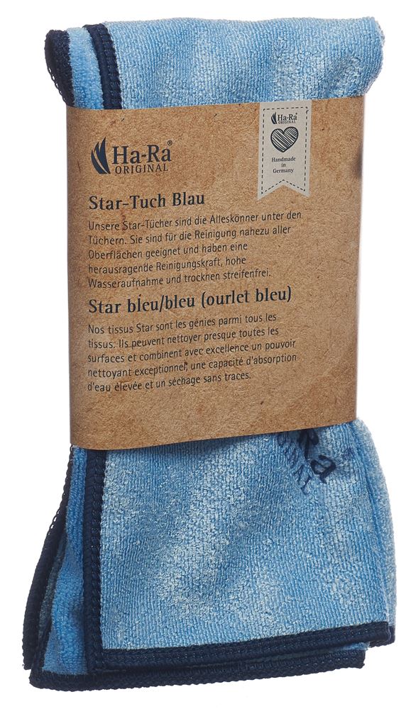 Ha-Ra Star-Tuch blau