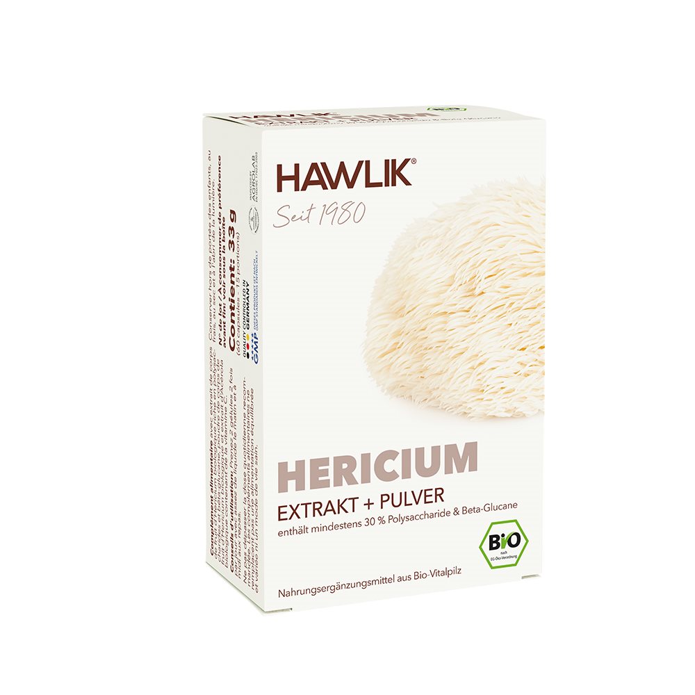 Hawlik Hericium Extrakt + Pulver Kapseln 60 Stück