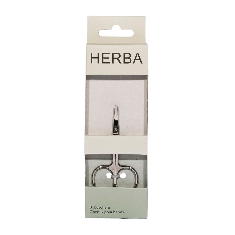 Herba Babyschere vernickelt