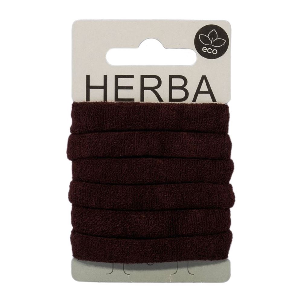 Herba Ecofriendly Haarbinder Ø5cm braun 6 Stk