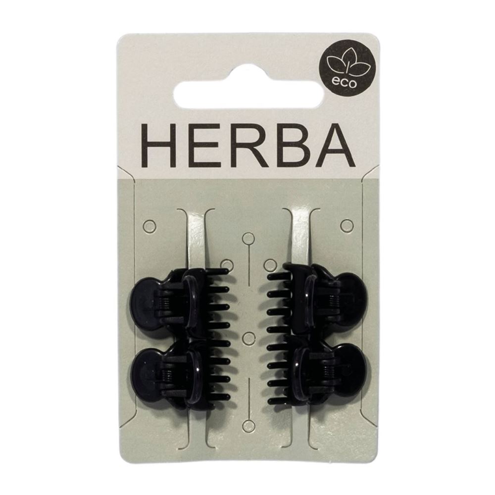 Herba Ecofriendly Pinzettina 1.6cm schwarz 4 Stk