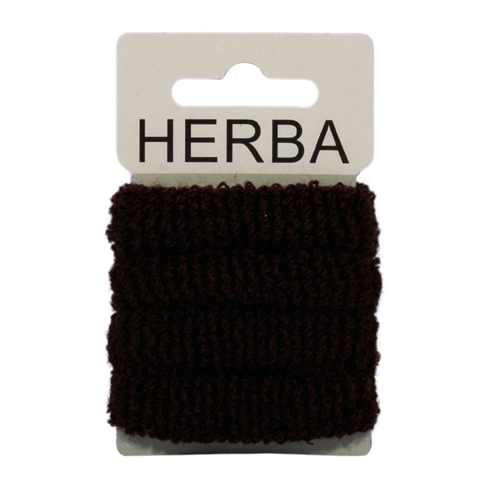 Herba Haarbinder 4cm frottée schwarz 4 Stk
