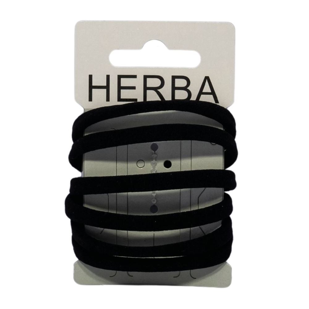Herba Haarbinder 5.6cm schwarz 6 Stk