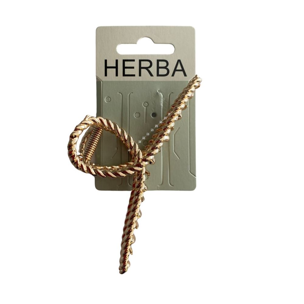 Herba Klammer Loop 11cm Metall gold