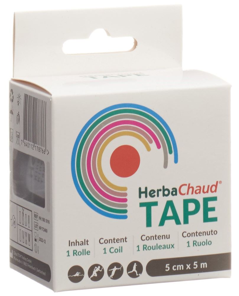 HerbaChaud Tape 5cmx5m schwarz