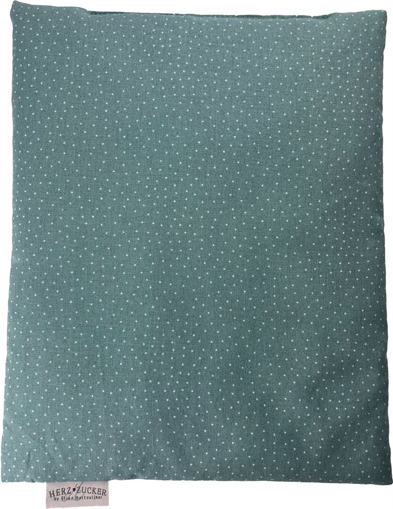 Herzzucker Traubenkernkissen 26x21cm Punkte Salbei Btl