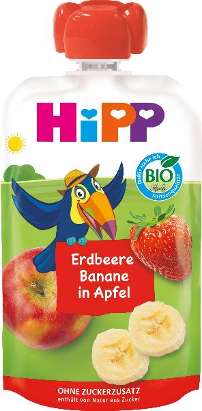 HiPP HiPPiS Erdbeere Banane in Apfel Btl 100 g