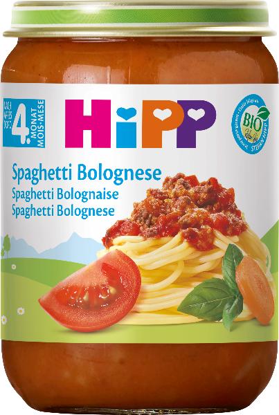 HiPP Spaghetti Bolognese Glas 190 g