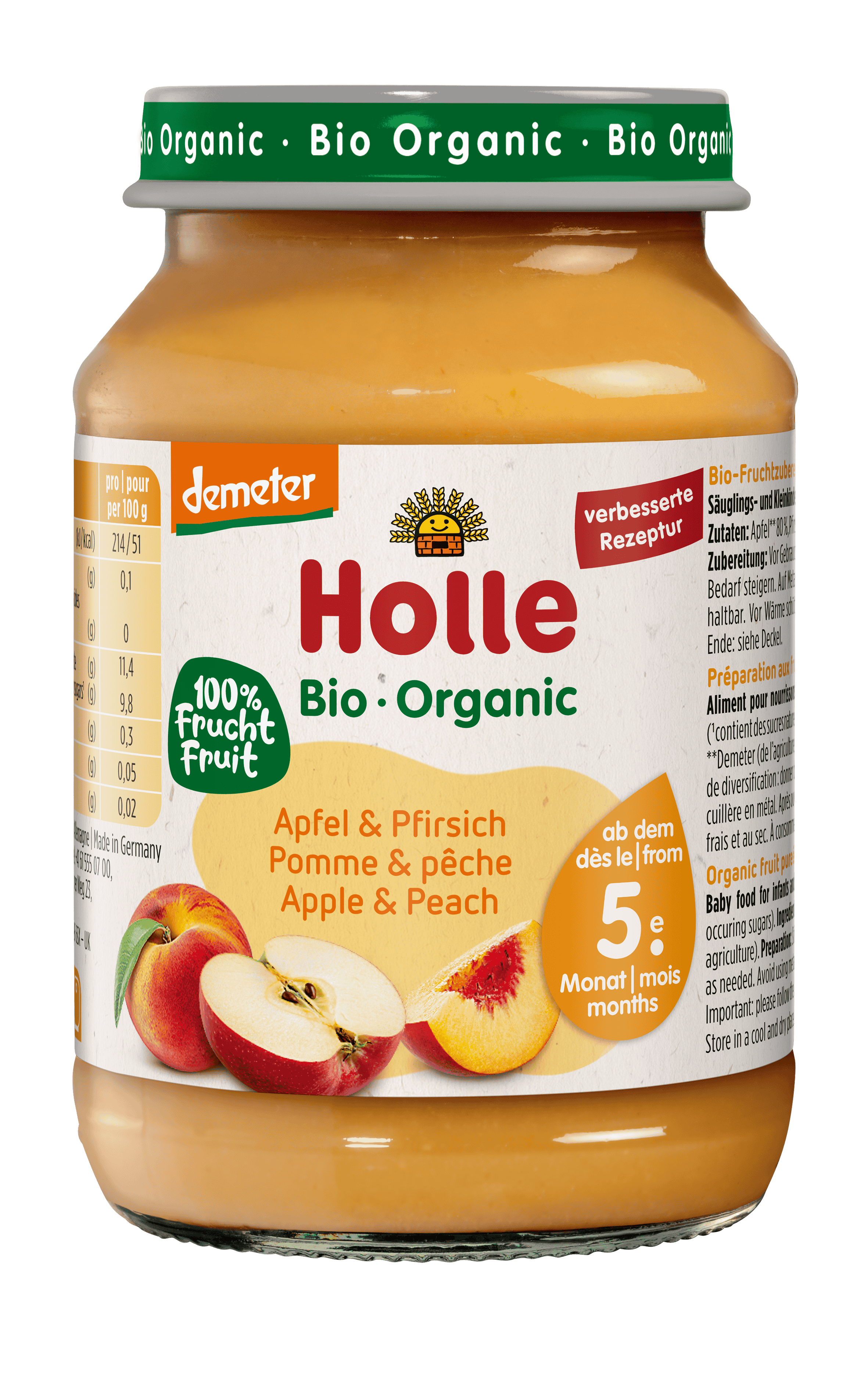 Holle Apfel & Pfirsich 190 g