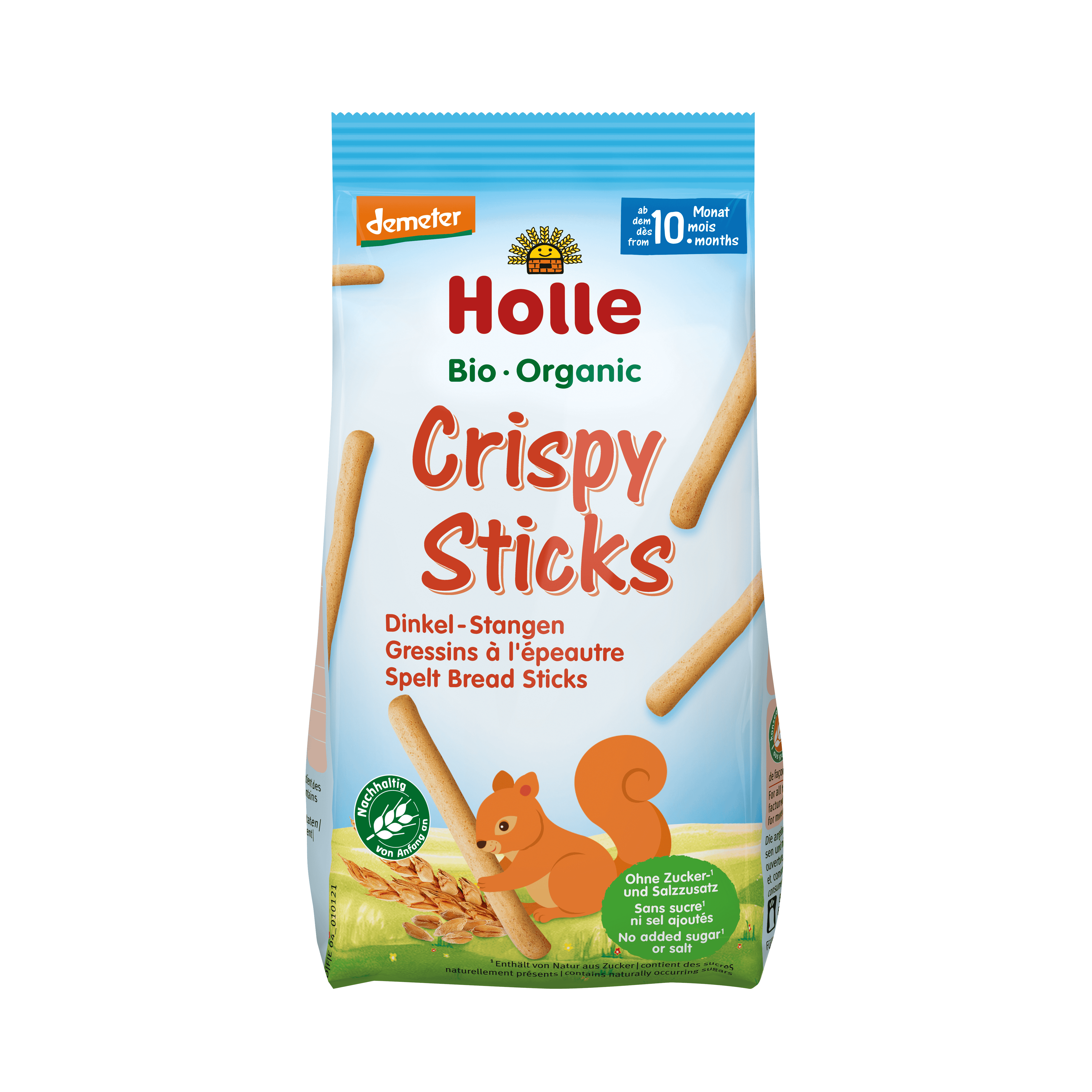 Holle Bio Crispy Sticks Dinkel Btl 80 g