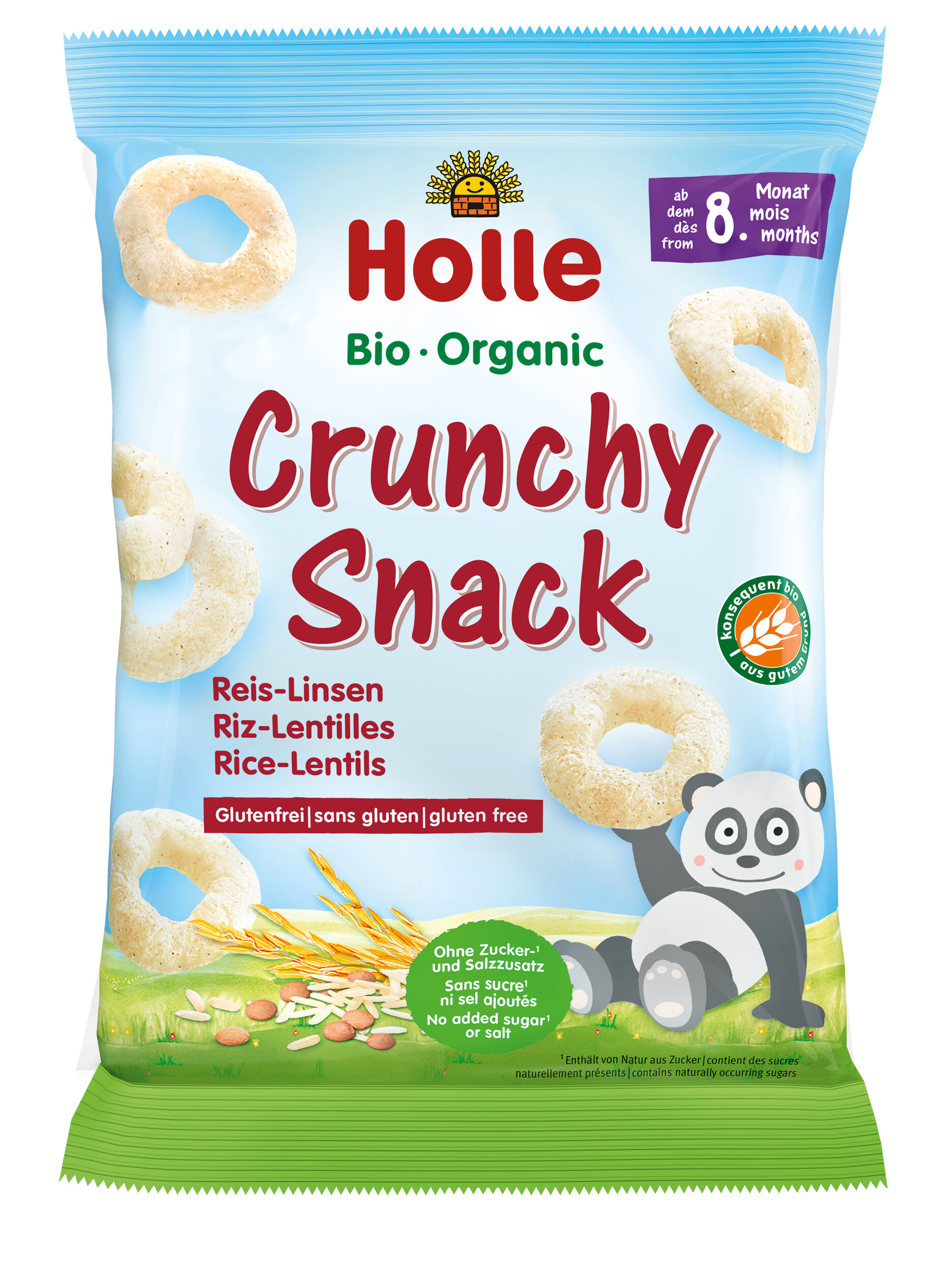 Holle Bio-Crunchy Snack Reis Linsen 25 g