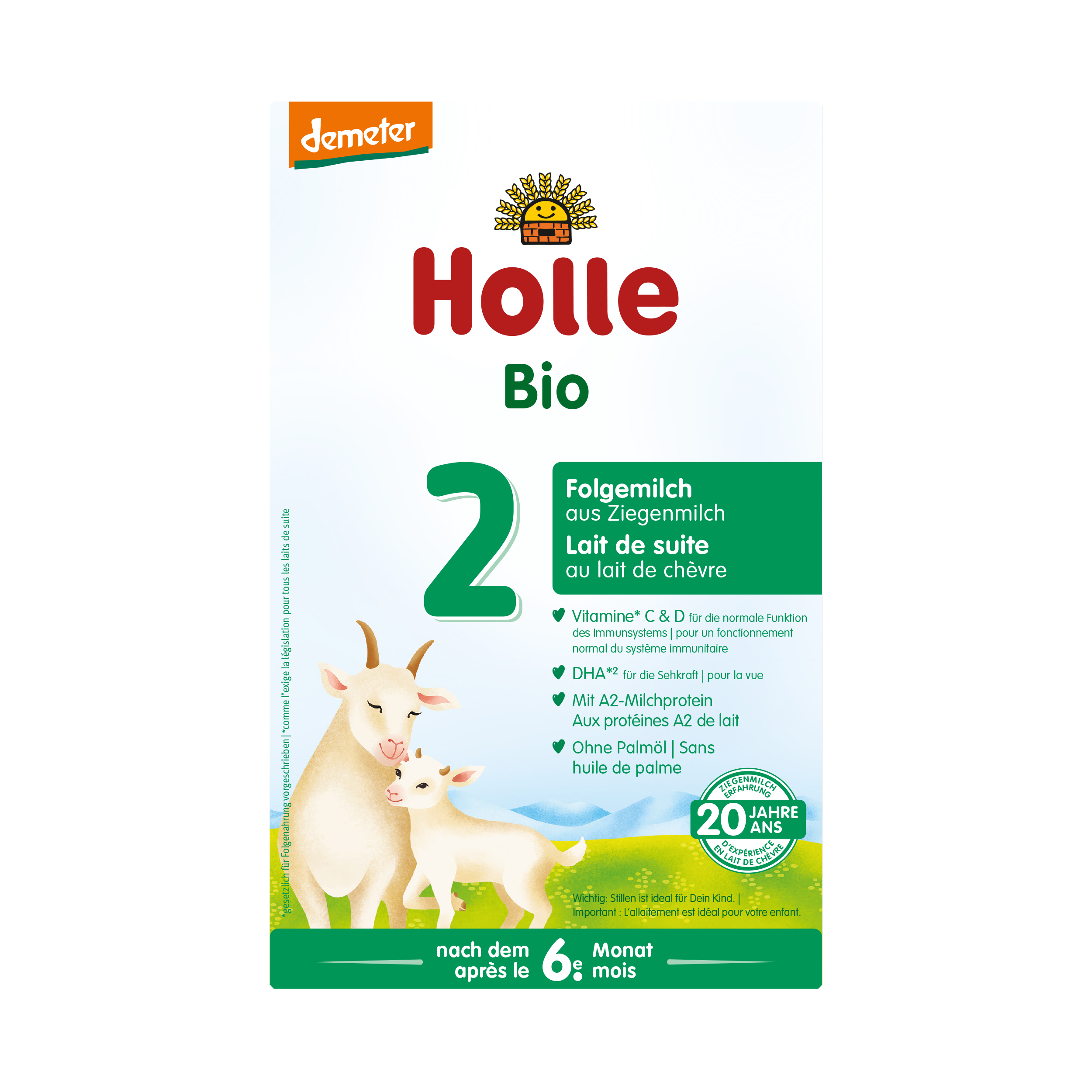 Holle Bio-Folgemilch 2 aus Ziegenmilch 400 g