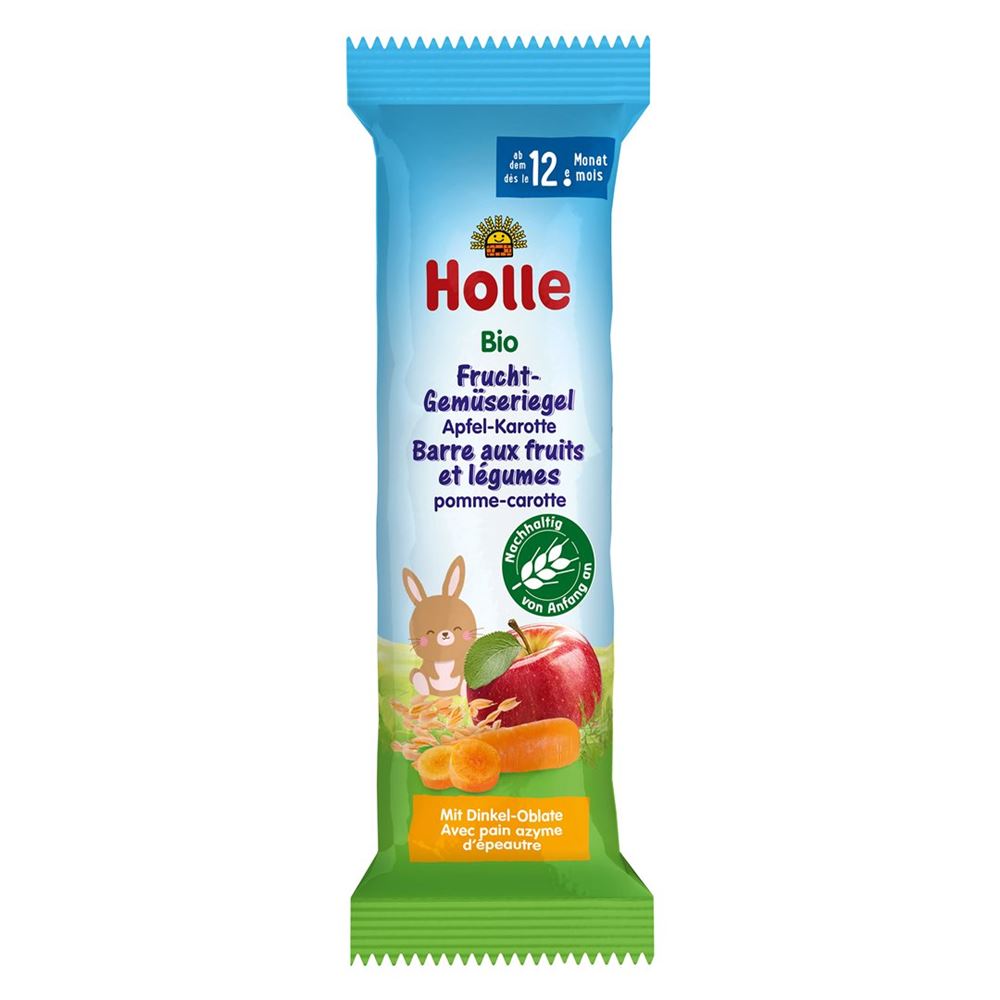 Holle Früchte-Gemüseriegel Apfel Karotte Bio 25 g