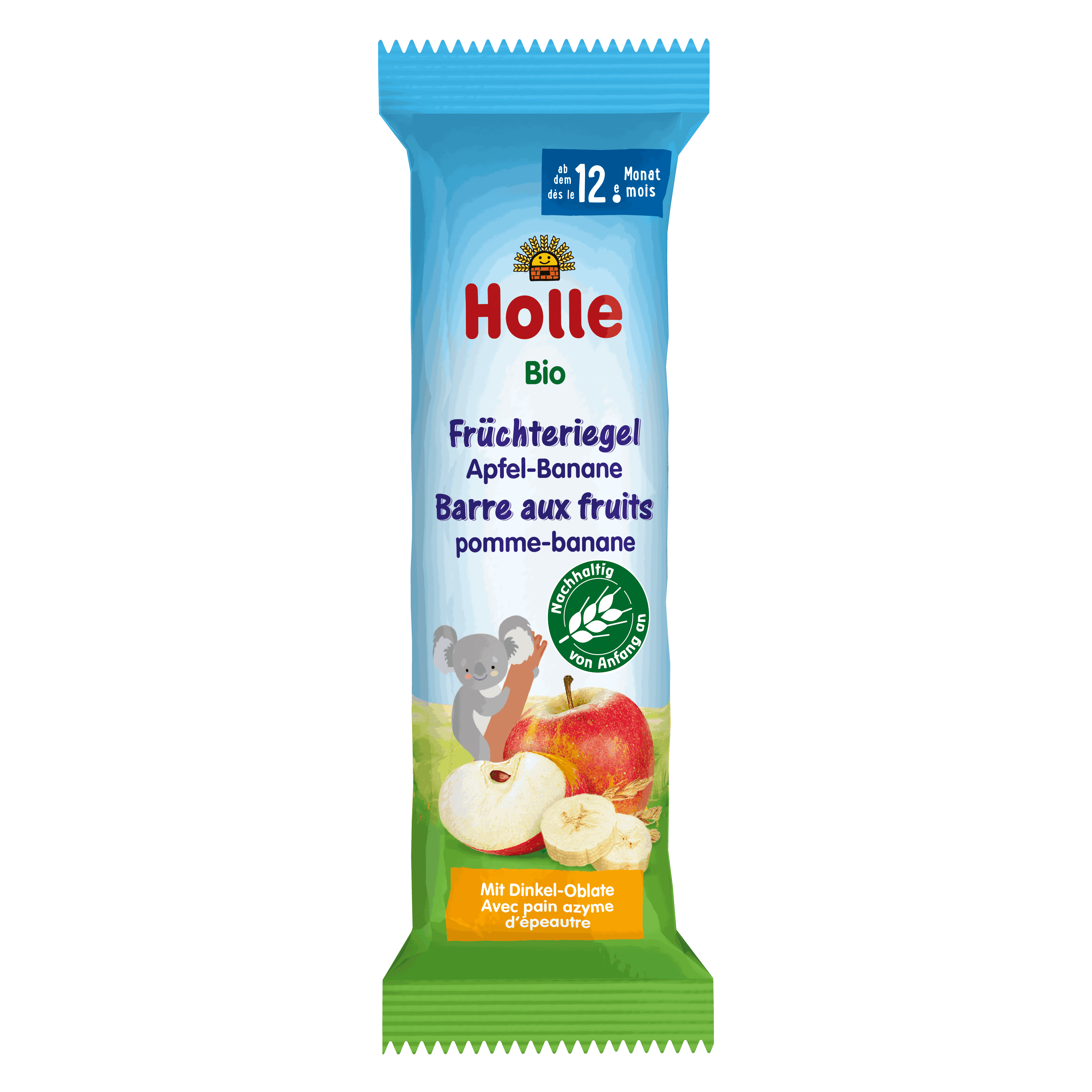 Holle Früchte Riegel Apfel Banane Bio 20 x 25 g