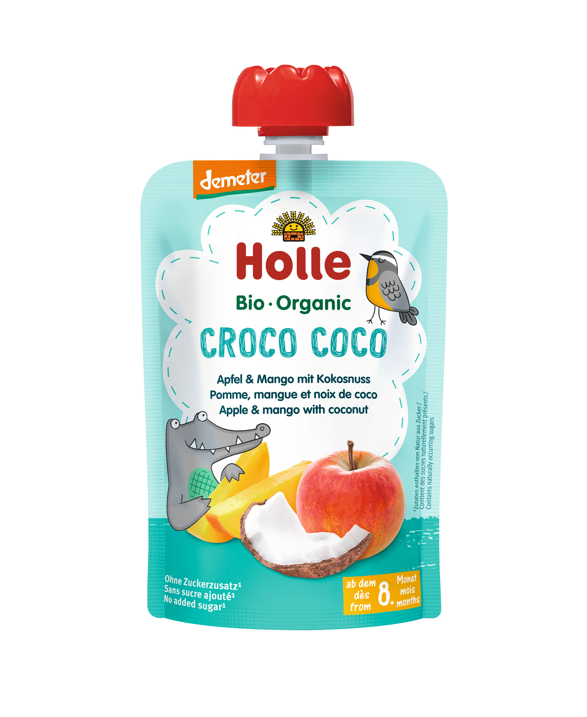 Holle Pouchy Croco Coco Apfel Mango Kokosnuss 100 g