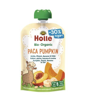 Holle Pouchy Paca Pumpkin Kürbis Pfirsich Banane und Hafer 100 g