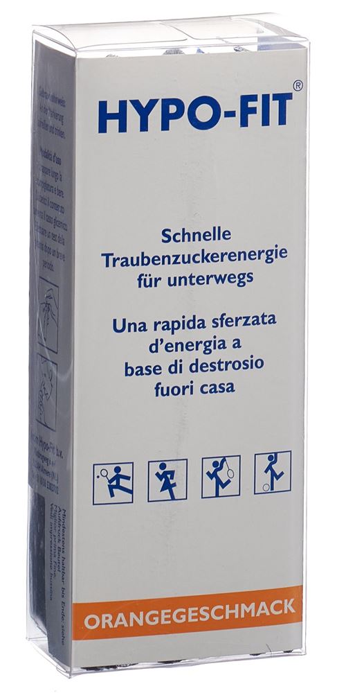 Hypo-Fit Flüssigzucker Orange Beutel 12 Stück