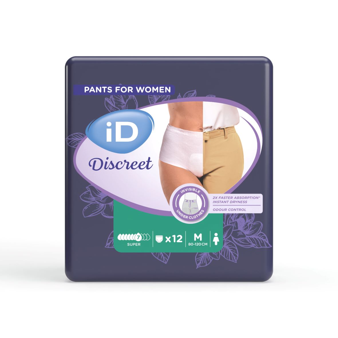 iD Discreet Pants M Super Btl 12 Stk
