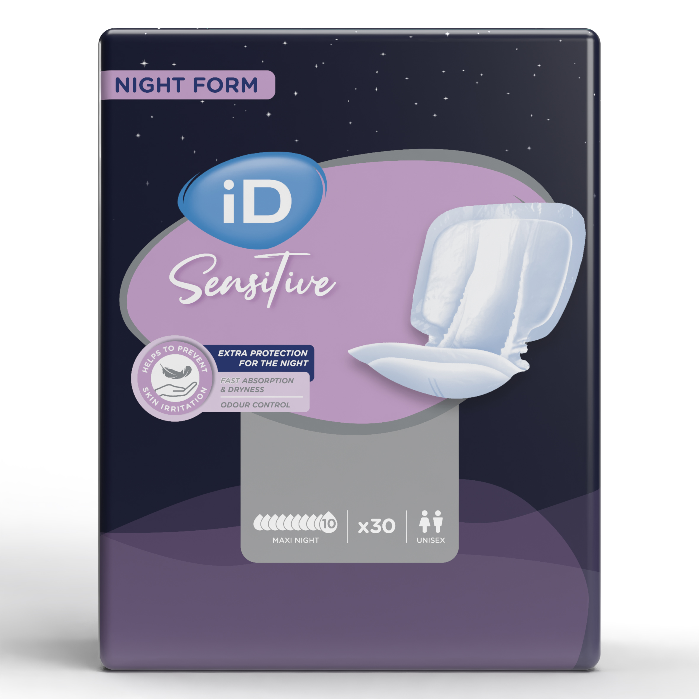iD Sensitive Form Maxi Night Btl 30 Stk