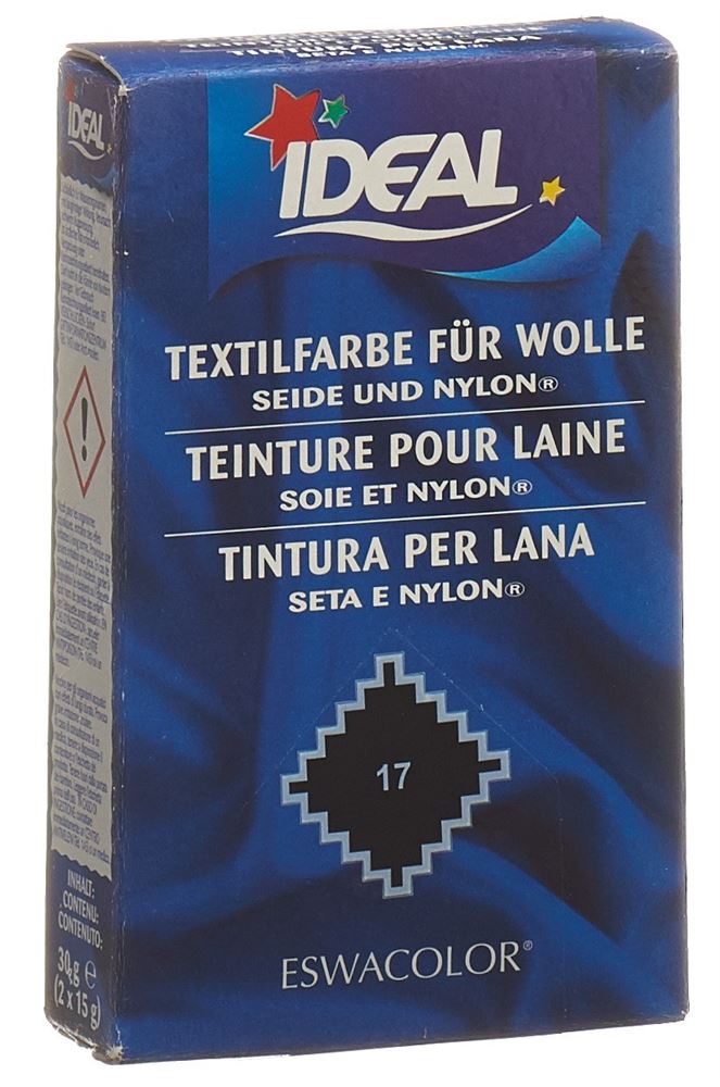 Ideal Wolle Color Pulver No17 Schwarz 30 G
