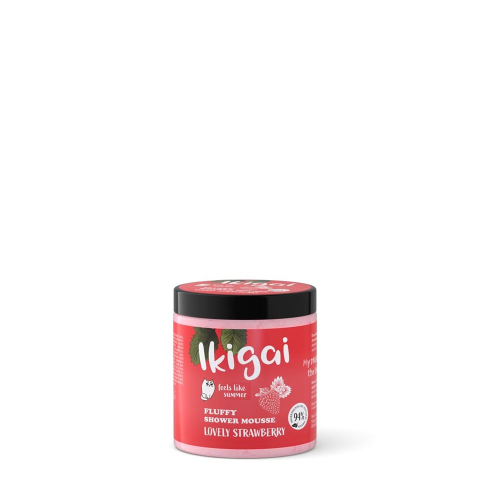 Ikigai Fluffy Shower Mousse Lovely Strawberry Ds 100 g