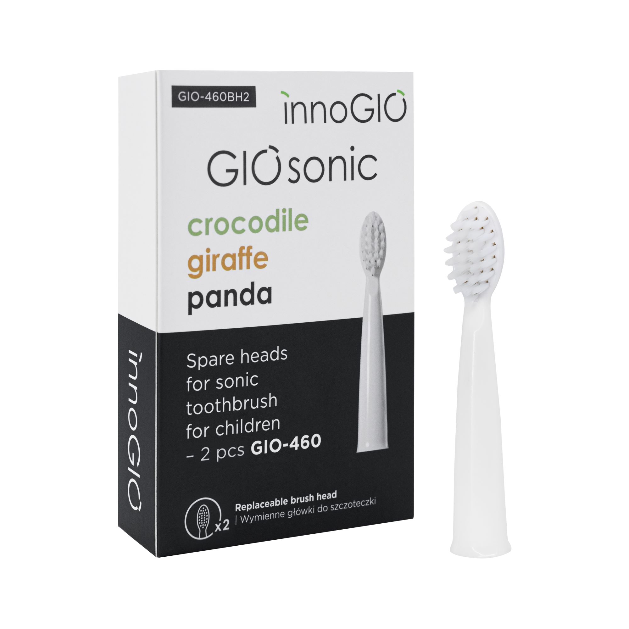 innoGIO USB Ersatzzahnbürste 2 Stk