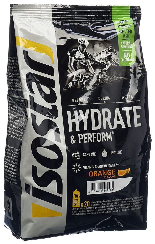 Isostar Hydrate & Perform Plv Orange Btl 800 g