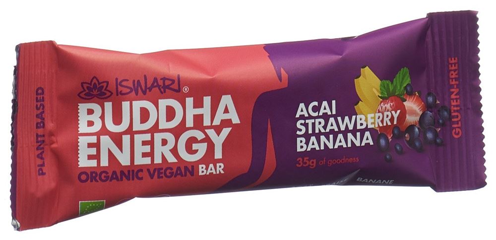 Iswari Energy Bar Açai Erdbeere & Banane BIO 35 g