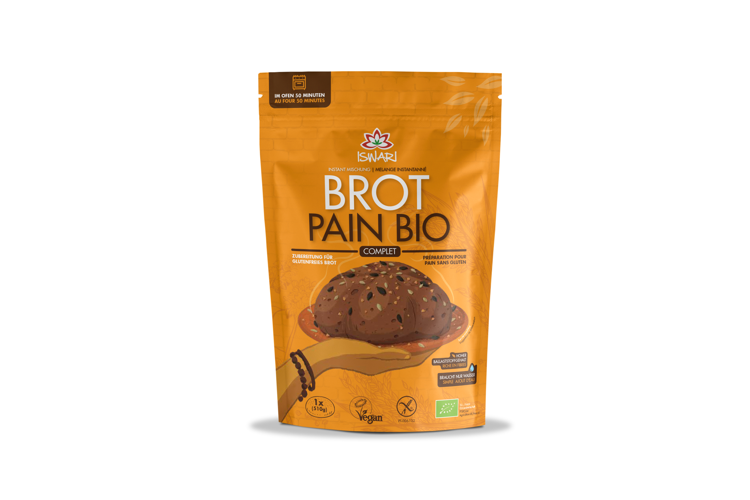 Iswari Instant Bread Mix Original BIO Btl 300 g