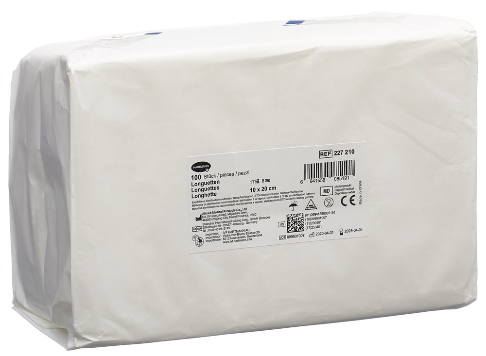 IVF Longuetten Typ 17 10x20cm 8 fach 100 Stk