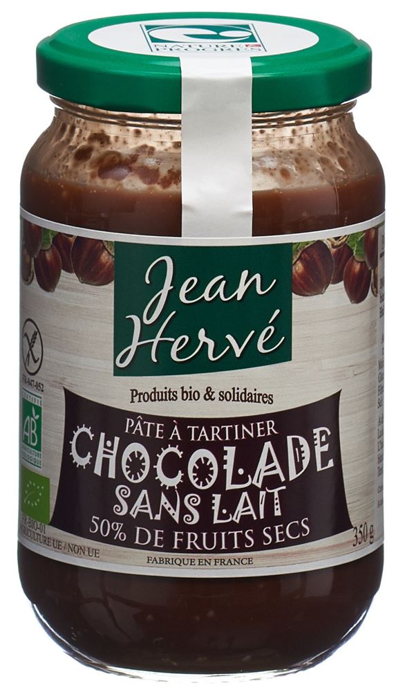 Jean Hervé Pâte Chocolat sans Lait 350 g