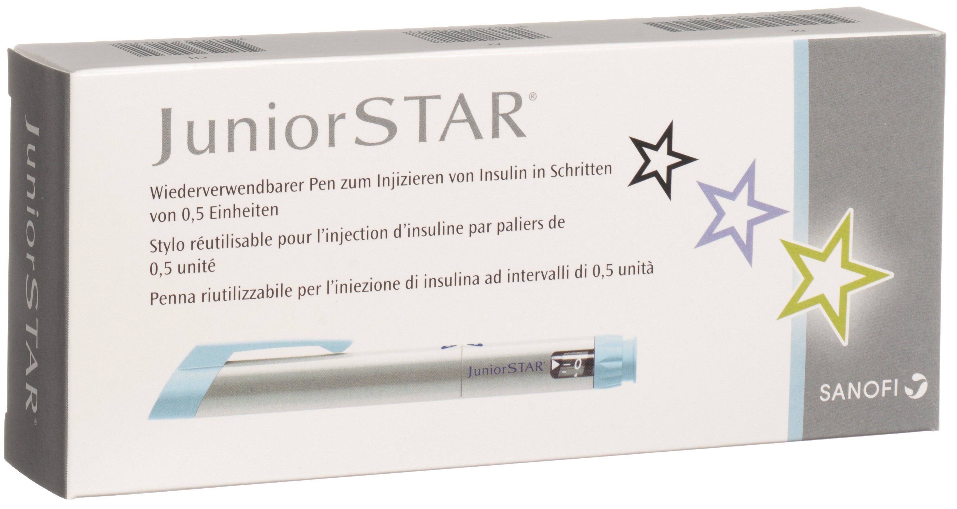 JuniorStar Lantus/Apidra/Insuman Insulinpen silber