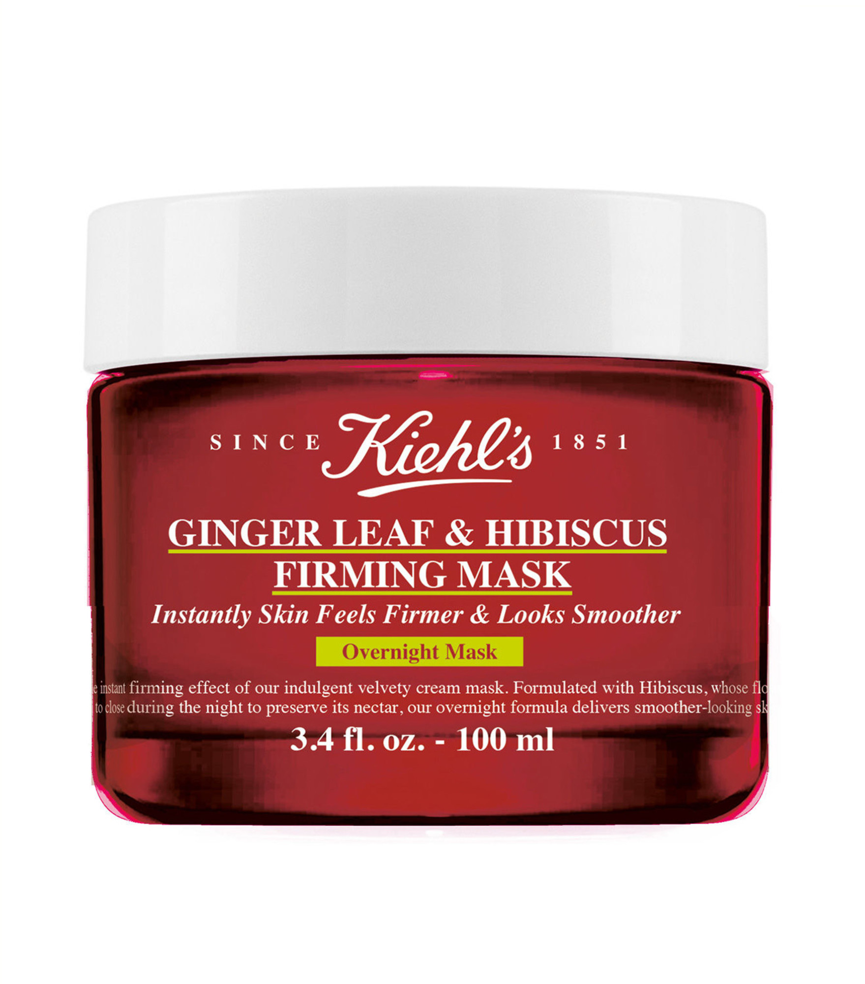Kiehl's Firming Overnight Masque Ginger Leaf & Hibiscus Glas 100 ml
